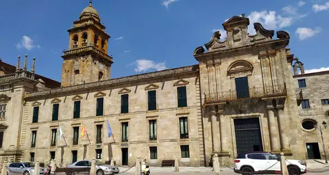 Fachada oeste do Mosteiro de San Salvador de Celanova