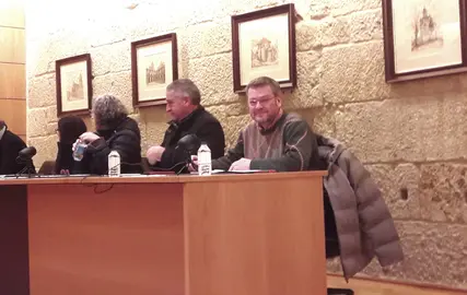 Leopoldo Rodr&iacute;guez, concelleiro do BNG, no pleno do 25 de xaneiro