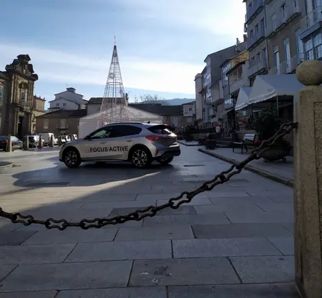 Praza Maior Celanova. ocupaci&oacute;n espzao p&uacute;blico. Nadal 2019