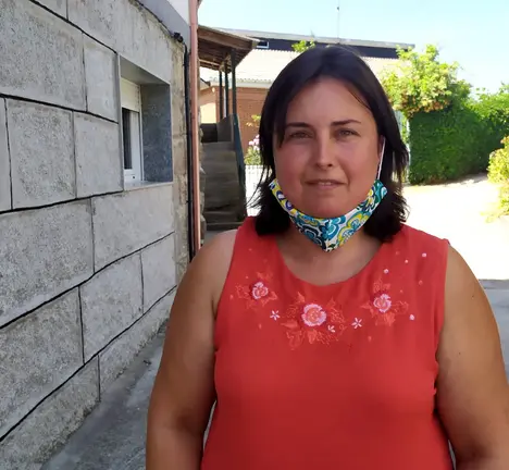 Vanesa Garc&iacute;a. Portavoz do BNG na Bola, na aldea de Cacabelos o pasado venres