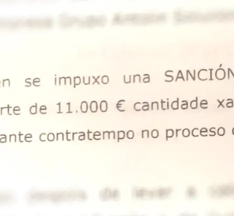 Anotaci&oacute;n na p&aacute;xina 5 do documento rexistrado no Concello de Celanova polo Padroado da Residencia San Carlos o 11.11.2020 para solicitar subvenci&oacute;n municipal.
