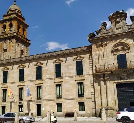 Fachada oeste do Mosteiro de San Salvador de Celanova