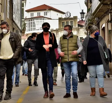 Ana Pont&oacute;n con cargos da organizaci&oacute;n en Celanova o pasado 10 de febreiro (2)