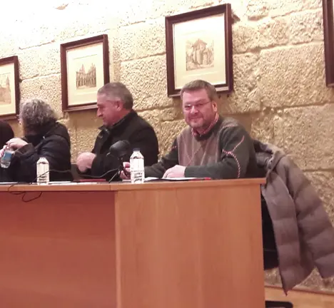 Leopoldo Rodr&iacute;guez, concelleiro do BNG, no pleno do 25 de xaneiro